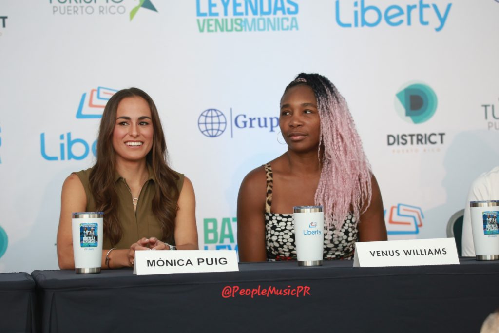 Todo listo para la Batalla de Leyendas entre Venus Williams y Mónica Puig