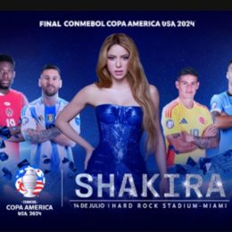 SHAKIRA  SE PRESENTARÁ EN  LA FINAL DE LA CONMEBOL