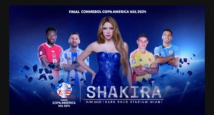 SHAKIRA  SE PRESENTARÁ EN  LA FINAL DE LA CONMEBOL